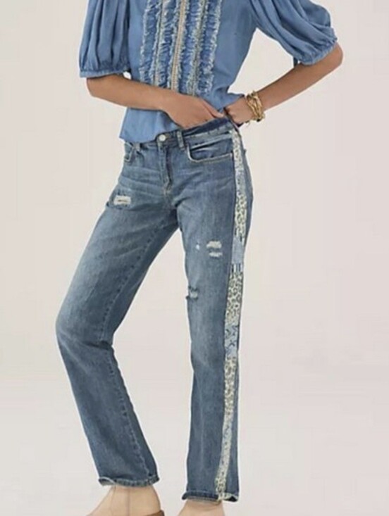 Pilcro Denim - Pilcro Slim Boyfriend Jeans by Anthropologie - Size 32